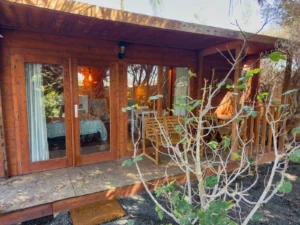 Porche de Tabaiba avec banc en bois